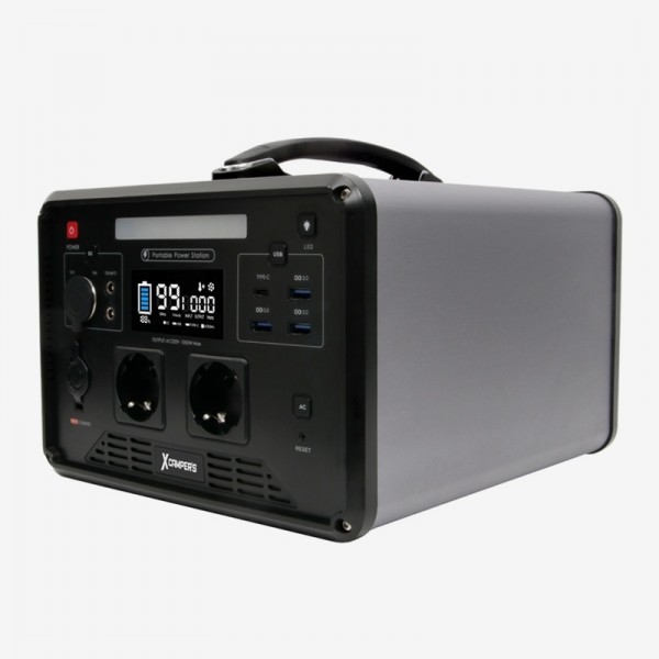 엑스캠퍼스 파워맥스 1280Wh 1000W 220V 차박 낚시 캠핑용 인산철 파워뱅크 보조배터리